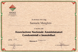 Certificato ANAMMI